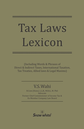  Buy TAX LAWS LEXICON